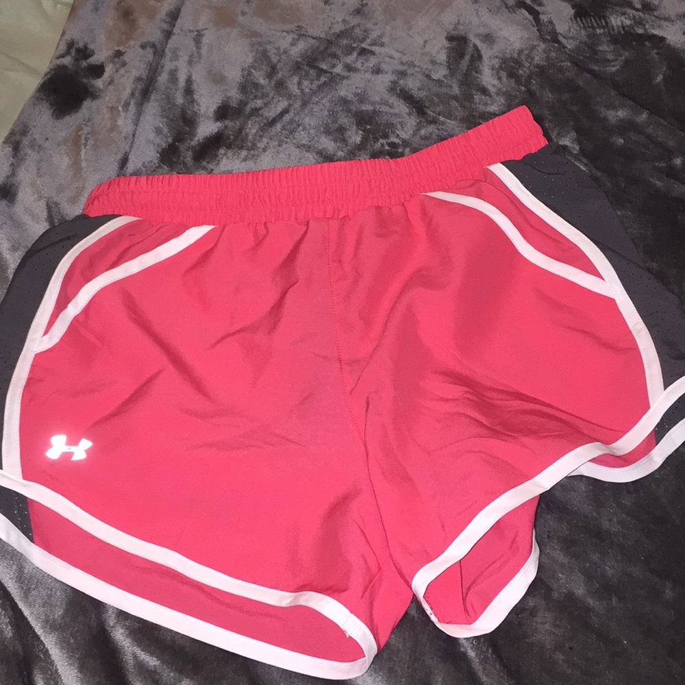 pink and grey underarm shorts